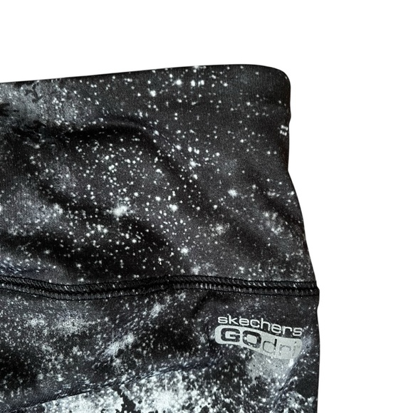 Skechers Performance Leggings Women’s Medium Go Dri Outer Space Black and White - Picture 6 of 6